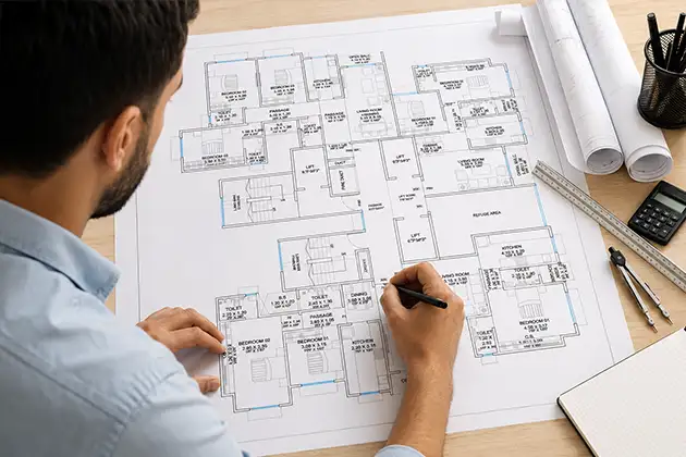 Poonam Chhaya Floor Plans Section
